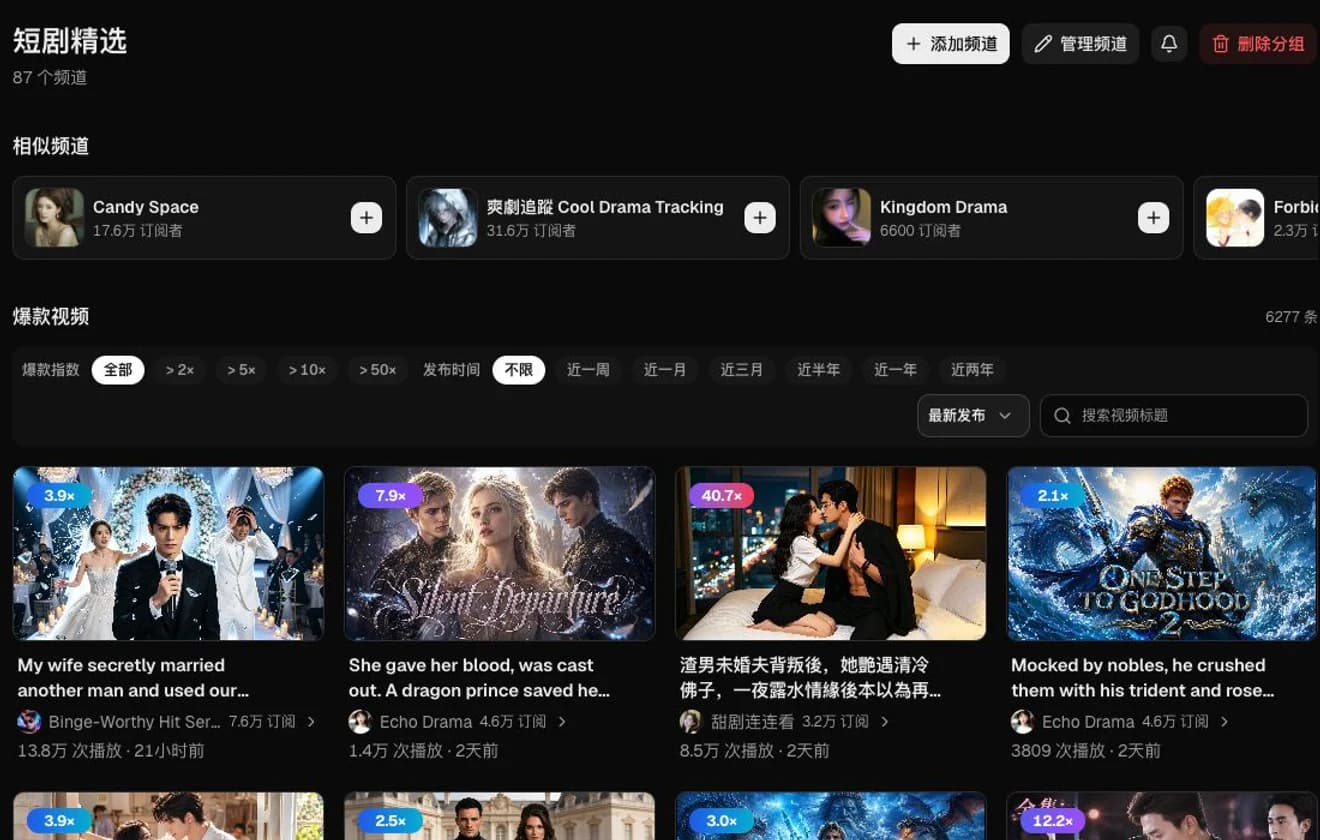 追踪关键频道，不错过新的增长信号